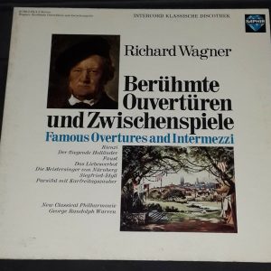 Wagner ‎- Famous overtures and interludes  Randolph Warren  Saphir 2 LP