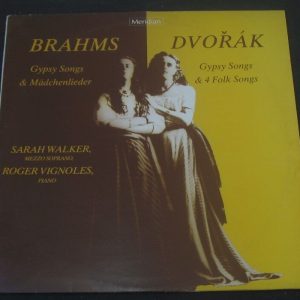 Walker / Vignoles – Brahms / Dvorak Gypsy Songs Meridian E 77042 lp EX