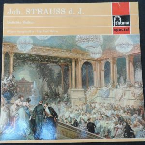 Waltzes By Johann Strauss Jr Paul Walter Fontana ‎ 700 133   lp ex