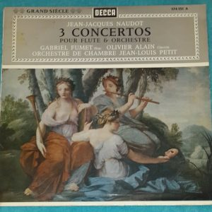 naudot – 3 concertos for flute and orchestra fumet alain petit  Decca 174.131 LP