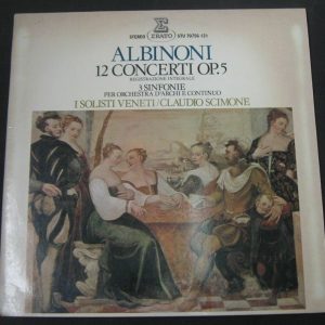 ALBINONI 12 CONCERTI OP.5 / 3 Sinfonias Toso I Solisti Veneti Claudi ERATO 2 lp