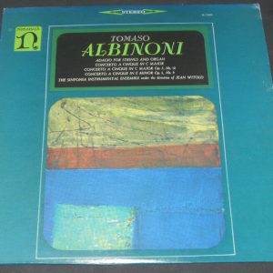 ALBINONI – ADAGIO / CONCERTO JEAN WITOLD , NONESUCH H-71005 lp EX