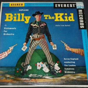 Aaron Copland Billy The Kid Everest SDBR 3015 ed1 USA 1958 lp ex