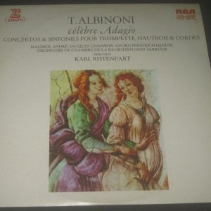 Albinoni ‎– Concerti & Symphonies Ristenpart Erato ‎– STU 70231 lp EX