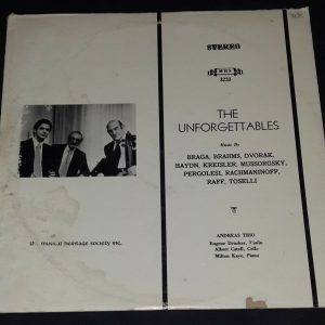 Andreas Trio ‎- The Unforgettables MHS 3233 lp