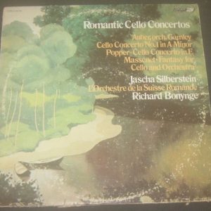 Auber , Popper , Massenet Cello Concertos Silberstein Bonynge London CS 6750 LP