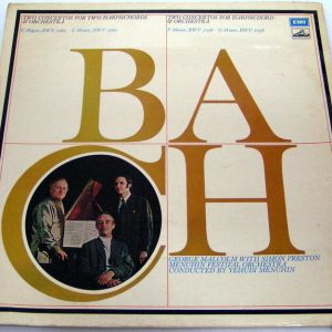 BACH – Concertos For One And Two Harpsichords MALCOLM PRESTON HMV ASD 2647