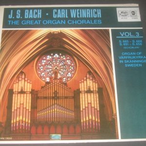 BACH GREAT ORGAN CHORALES Carl Weinrich MUSIC GUILD / ABC  MS 823 LP