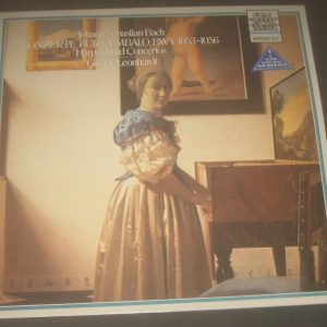 BACH HARPSICHORD CONCERTOS BWV 1053-1056 GUSTAV LEONHARDT TELDEC 6.43033 LP EX