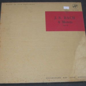 BACH: MOTETS II – STUTTGARTER HYMNUSCHORKNABEN GERHARD VOX DL 512 1959 RARE