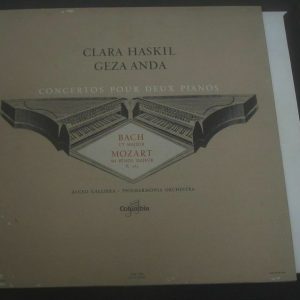 BACH MOZART Conc for two Pianos Clara HASKIL / Geza ANDA Columbia fcx 550 LP