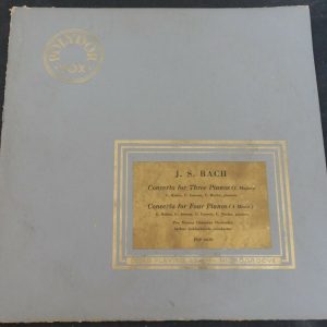 BACH concertos for 3 / 4 Pianos GOLDSCHMIDT KUHN LASSON POLYDOR VOX lp Rare !