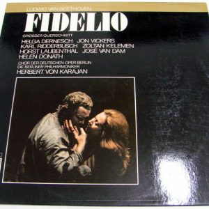 BEETHOVEN – FIDELO LP Dernech Vickers Ridderbuch HERBERT VON KARAJAN EMI HMV