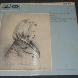 BRAHMS Lieder Recital , FISCHER-DIESKAU , GERAD MOORE . EMI HMV ALP 2083 lp EX