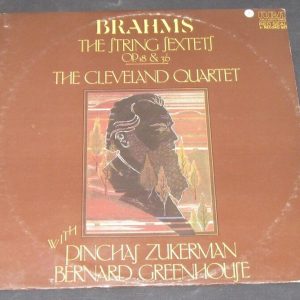 BRAHMS – String Sextet Cleveland Quartet / Zuckerman / Geenhouse RCA 2 lp EX