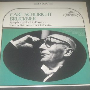 BRUCKNER Symphony No.9   Vienna Philharmonic / Schuricht   Seraphim 60047 lp EX