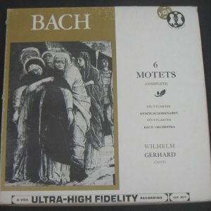 Bach  6 Motets (Complete)  Wilhelm Gerhard Vox Vux 2010 2 lp BOX USA 60’s