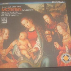 Bach Motetten BWV 225-230  Stockholm Harnoncourt  Telefunken 6.35470 2 LP Box EX