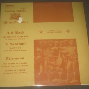Bach / Scarlatti / Telemann – Members of the Mozart Society  baroque records LP
