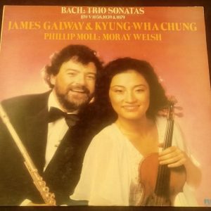 Bach Trio Sonatas Galway Wha Chung Welsh Moll RCA RL 25280 LP EX