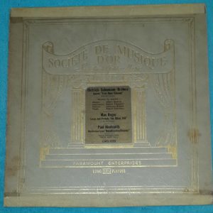 Bakman Violin Karr . Dietrich-Schumann-Brahms Sonata, Reger & Hindemith LP Rare