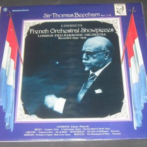 Beecham – Chabrier Bizet Gretry Offenbach, Debussy Berlioz EMI SHB 55 2 lp EX