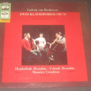 Beethoven 2 Piano Trios Op. 70 Menuhin Gendron EMI Electrola SME 80905 LP EX