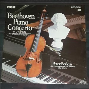 Beethoven ‎– Concerto In D (Piano Version) Ozawa , Serkin  RCA  LSB 4008 LP EX