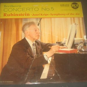 Beethoven Concerto No. 5 Emperor Rubinstein , Krips . RCA 620.414 lp 50’s