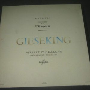 Beethoven Piano Concerto No. 5 Gieseking / Karajan Columbia ‎33 FCX 135 lp