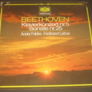 Beethoven Piano Concerto / Sonata Foldes / Leitner DGG 2544 017 LP