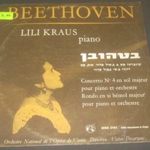 Beethoven  Piano Concerto no. 4 / Rondo  Kraus / Desarzens MMS-2192 LP ED1 50’s