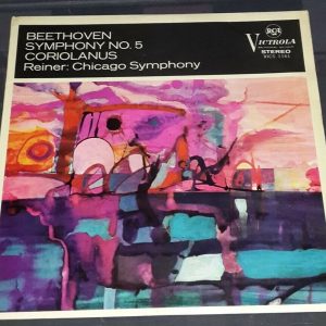 Beethoven ‎: Symphony No.5  – Coriolanu  Reiner RCA Victrola VICS 1161 LP EX