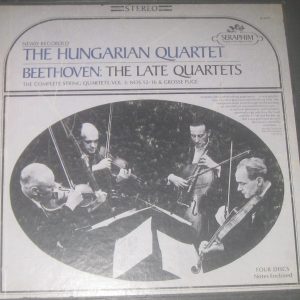 Beethoven The Late Quartets 12-16 & Grosse Fuge  Hungarian Quartet Seraphim 4 LP