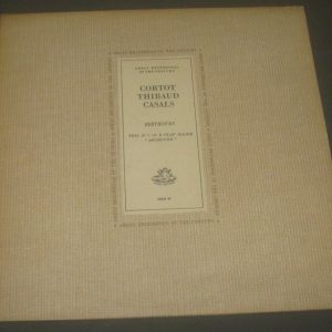 Beethoven Trio No. 7 Archduke Cortot Thibaud Casals Angel COLH 29 LP