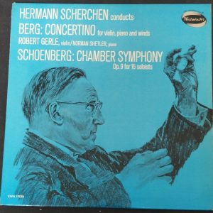 Berg Concertino / Schoenberg Chamber Sym Scherchen Westminster XWN 19086 lp EX