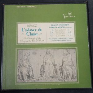 Berlioz ‎– L’Enfance Du Christ Munch deVaron RCA VICS-6006 2 lp Box 1965 EX