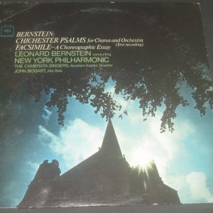 Bernstein Chichester Psalms / Facsimile Columbia 2 Eye ‎ MS 6792 LP