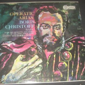 Boris Christoff Verdi / Bellini – Operatic Arias Vittorio Gui  Capitol LP EX