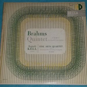 Brahms ‎- Clarinet Strings Quintet Kell , Fine Arts Quartet Decca ‎DL 9532 LP