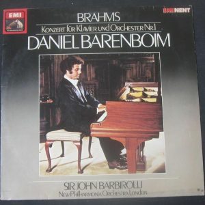 Brahms – Piano Concerto No 1 Barenboim / Barbirolli HMV EMI 1C 037-00 357 lp