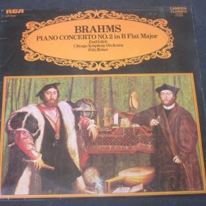 Brahms Piano Concerto No. 2 Gilels / Reiner RCA CCV 5042 lp