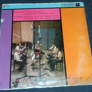 Brahms  Quintet No.1 / 2 Budapest SQ Trampler Columbia 6 Eye ML 5281 lp