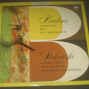 Brahms  Symphony  No. 3 Stokowski Everest SDBR 3030 LP EX