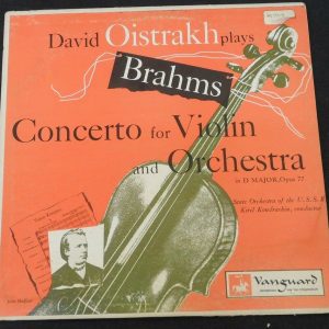 Brahms Violin Concerto Oistrakh Kondrashin Vanguard VRS 6018 LP