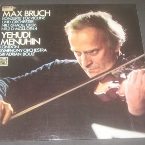 Bruch  Violin Concertos Menuhin / Boult  EMI Electrola 1 C 063-02 332 lp EX
