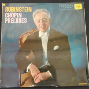 CHOPIN : PRELUDES OPUS 28 RUBINSTEIN , PIANO RCA LM 1163 LP ED1 EX