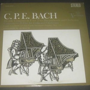 C.P.E. Bach Double Concerto / Cello Collegium Aureum Leonhardt Curtis RCA LP EX