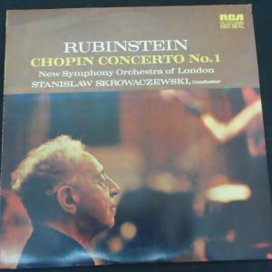 Chopin ‎– Concerto No. 1 Rubinstein Piano Skrowaczewski RCA LSC-2575 lp EX