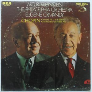 Chopin Concerto No 2 in F Minor / Grand Fantasy Rubinstein Ormandy RCA LSC-3055